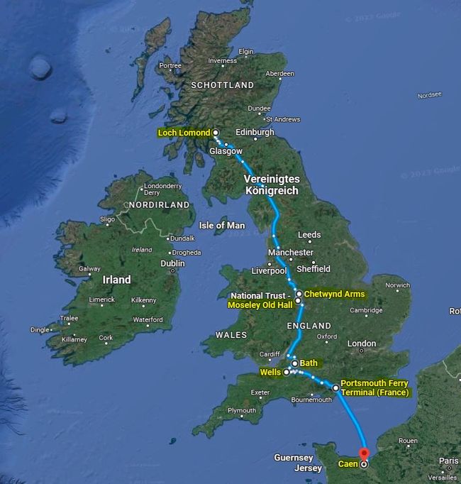 BLOG 16: Leaving Scotland / Crossing England & The Channel