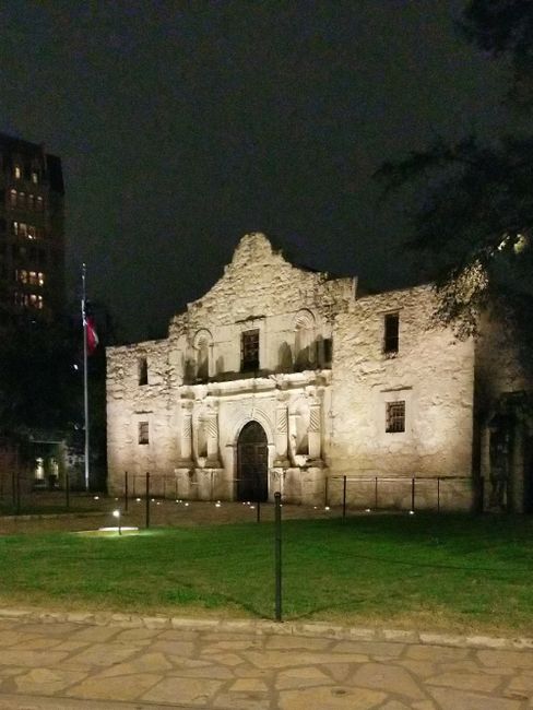 Alamo bei Nacht