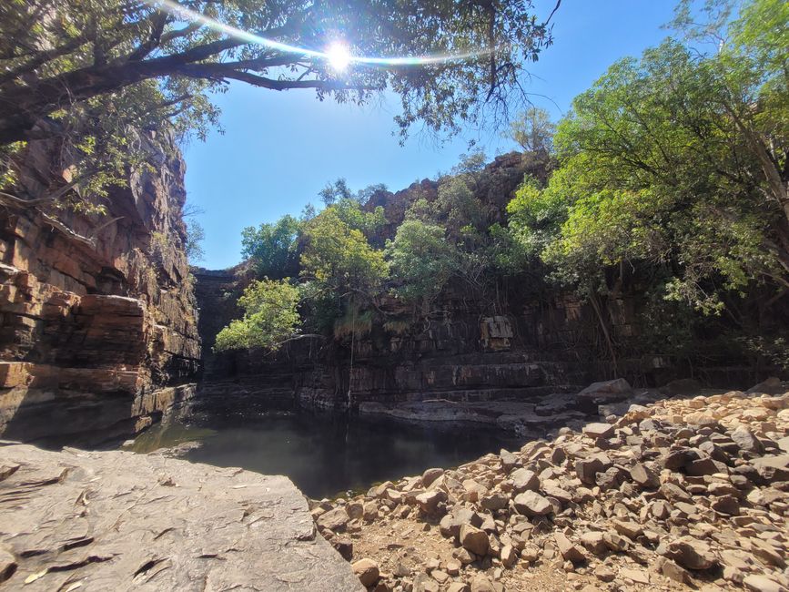 The Grotto - swimming!