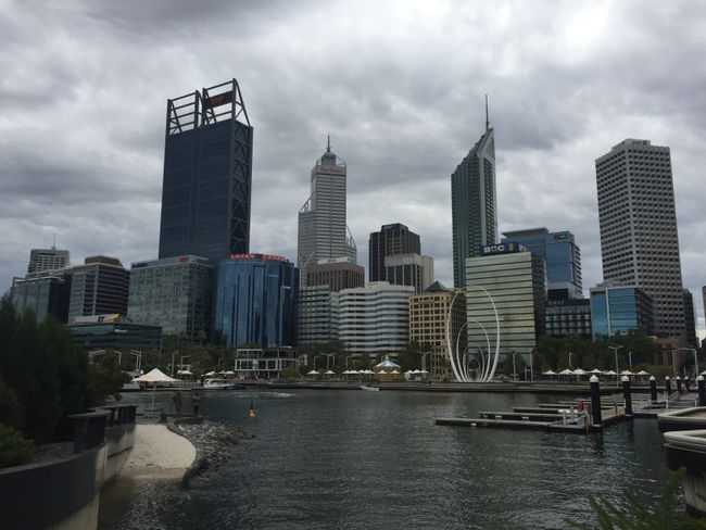 Perth und die Anspannung, ob man wirklich nach Hause darf.