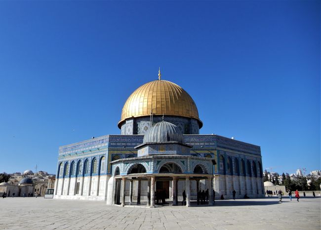 At the Dome of the Rock