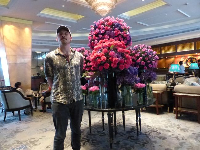 Fleurs dans le hall