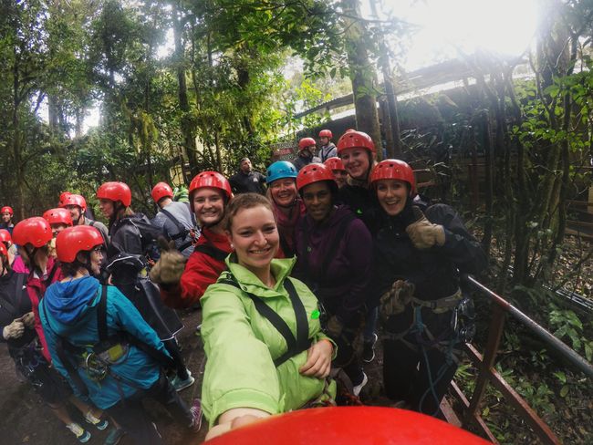 Our group at the Canopy