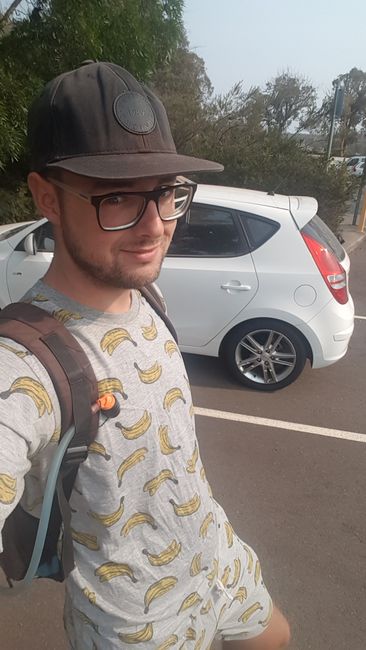 Walked around in a banana costume.