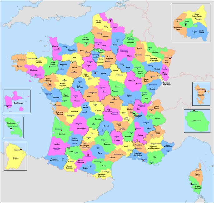 Departments in France
