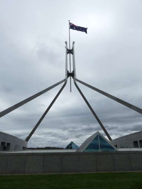 Fahnenmast auf dem Parliament House