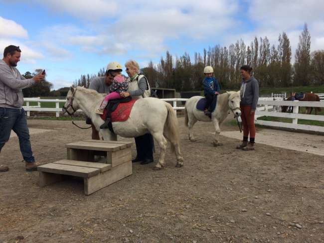 Pony riding with Freeman and Nipper
