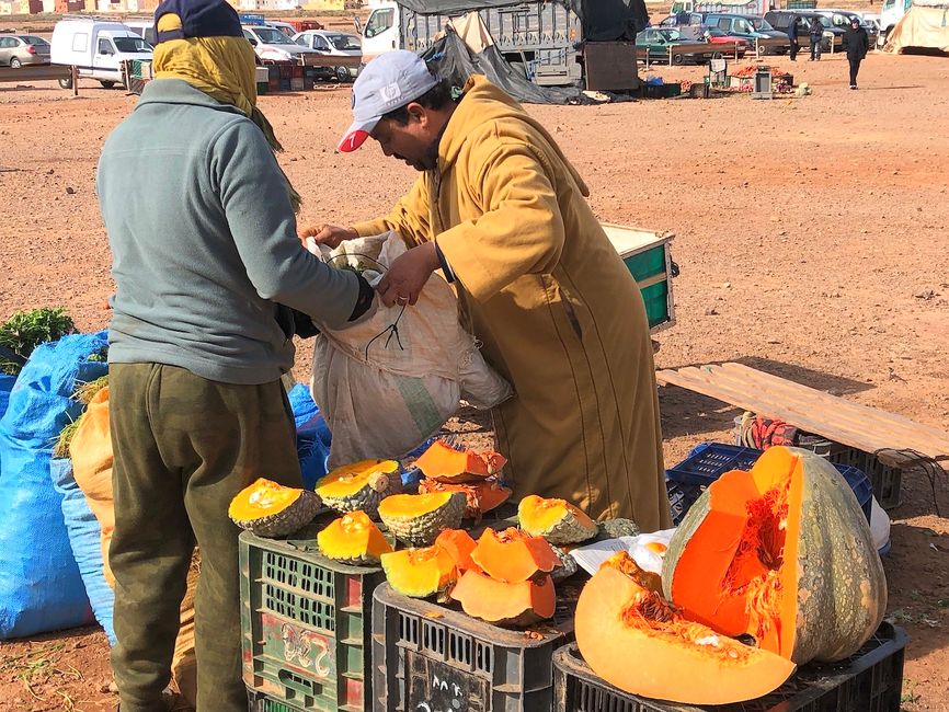 Pumpkins are sold by the kilo.