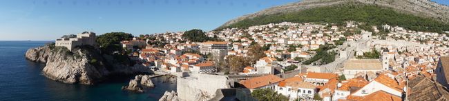 Dubrovnik von der Mauer aus