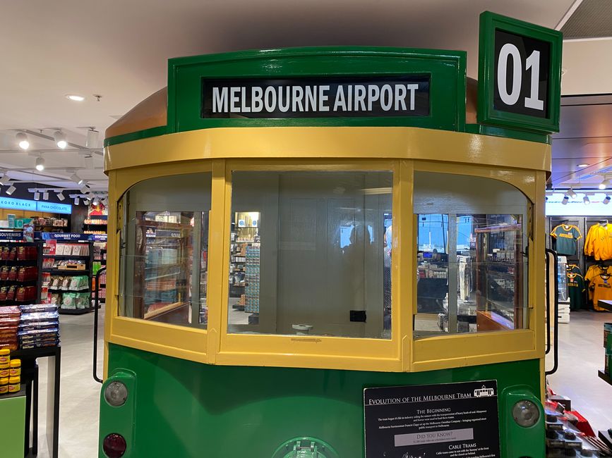 Tram im Melbourne Airport