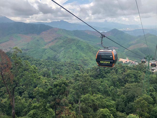 Cable car ride to the Bana Hills