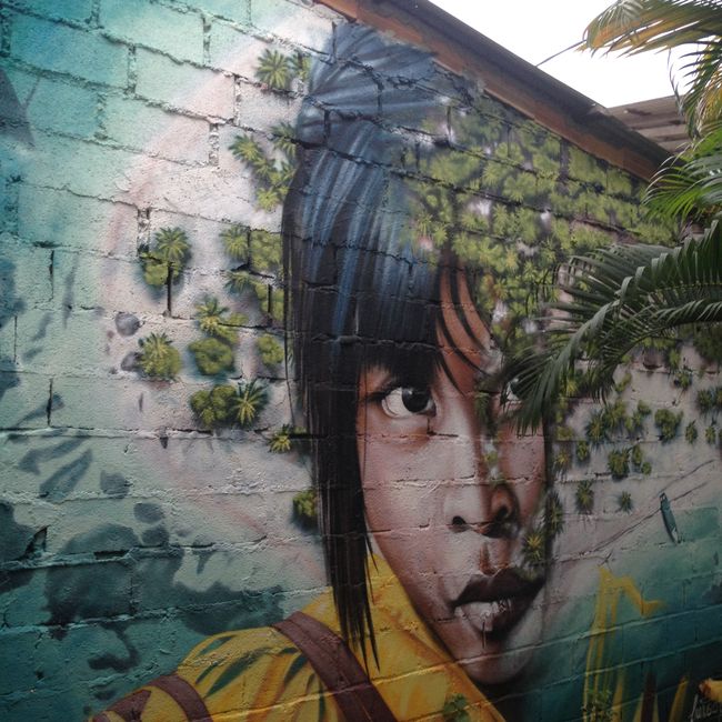 Erster Beweis der großartigen und mannigfaltigen Graffitikunst Kolumbiens!