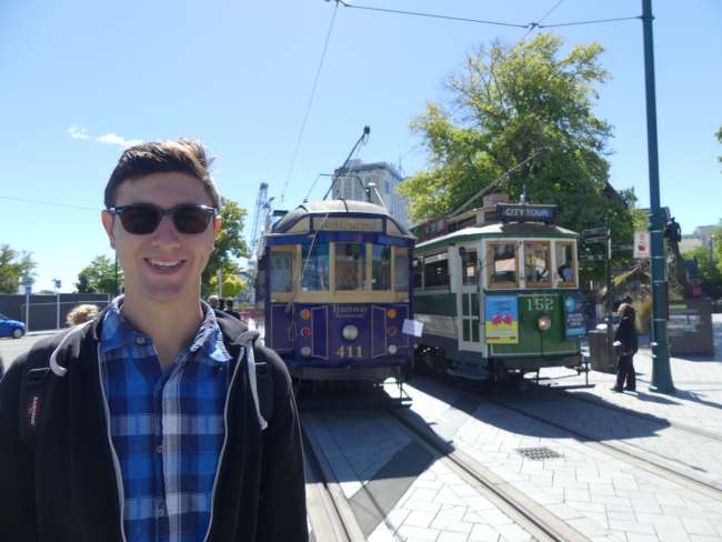 Andi and the historic tram