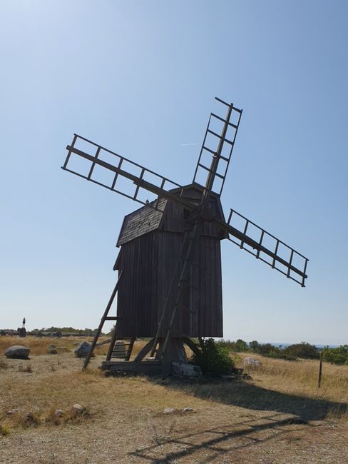 Auf Öland typische Windmühle