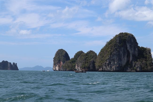 Islands passing by.