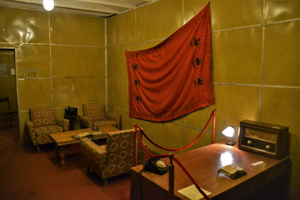 orginal Privatzimmer des kommunistischen Führers Enver Hoxha