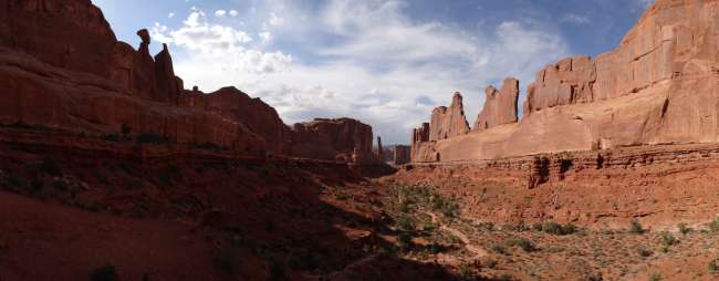 Park Avenue Viewpoint in Arches National Park