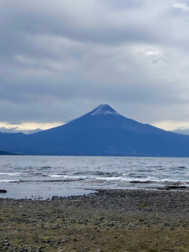 El Osorno tiene notablemente menos nieve que entonces