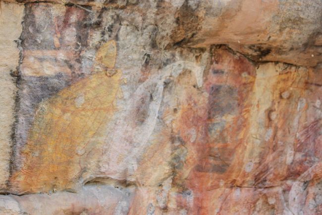 Aboriginal art at Ubirr Rock in Kakadu National Park