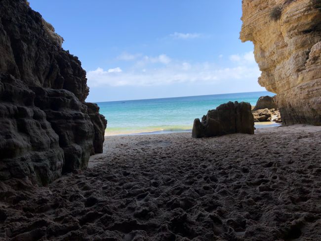 Beaches with caves