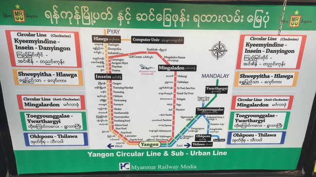 Circle Line (Duration: 3 hours), Yangon