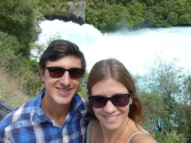 Selfie mit den Huka Falls
