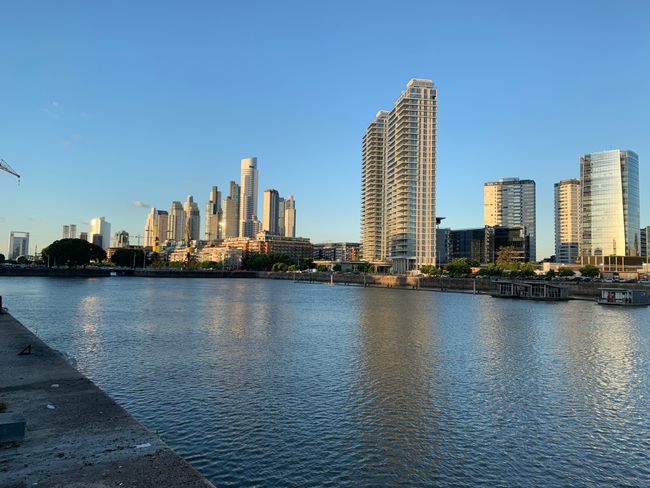 Miami Beach flair - the waterfront in Buenos Aires