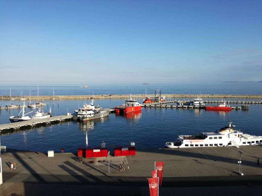 Aussicht von der Hängebrücke in Sassnitz