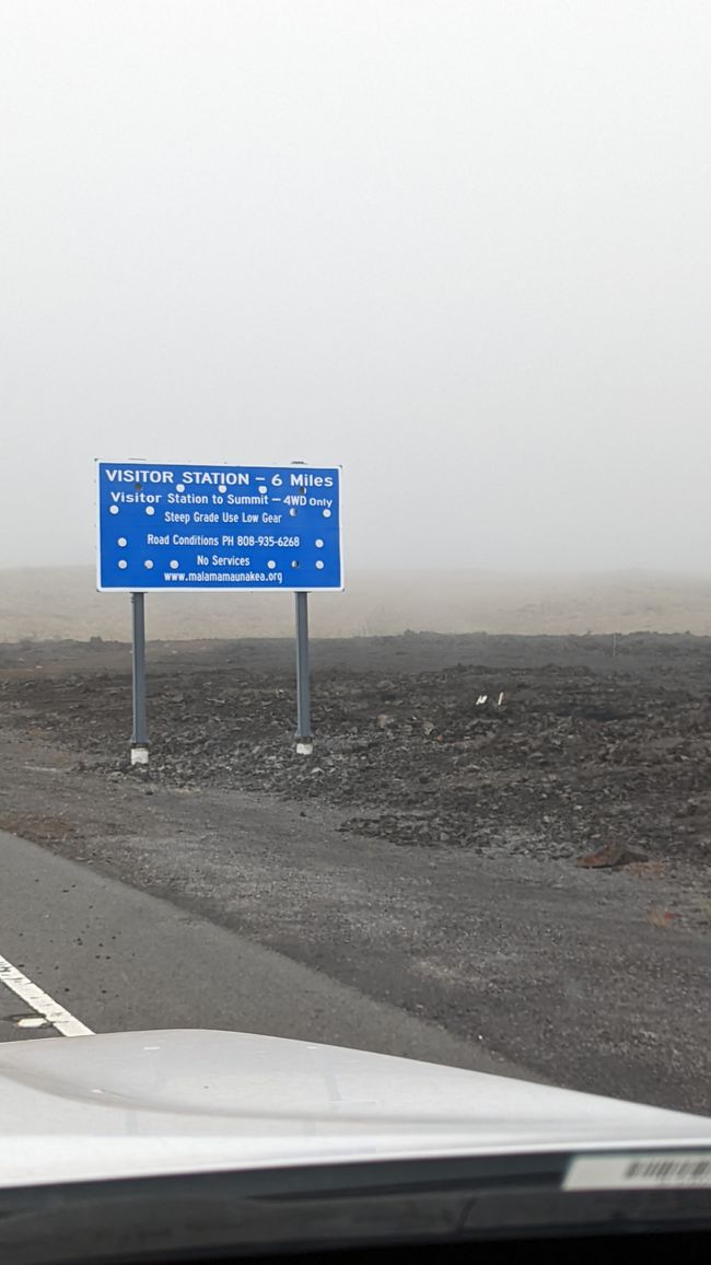Auf zum Mauna Kea - im Nebel