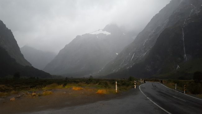 Road back from Milford Sound