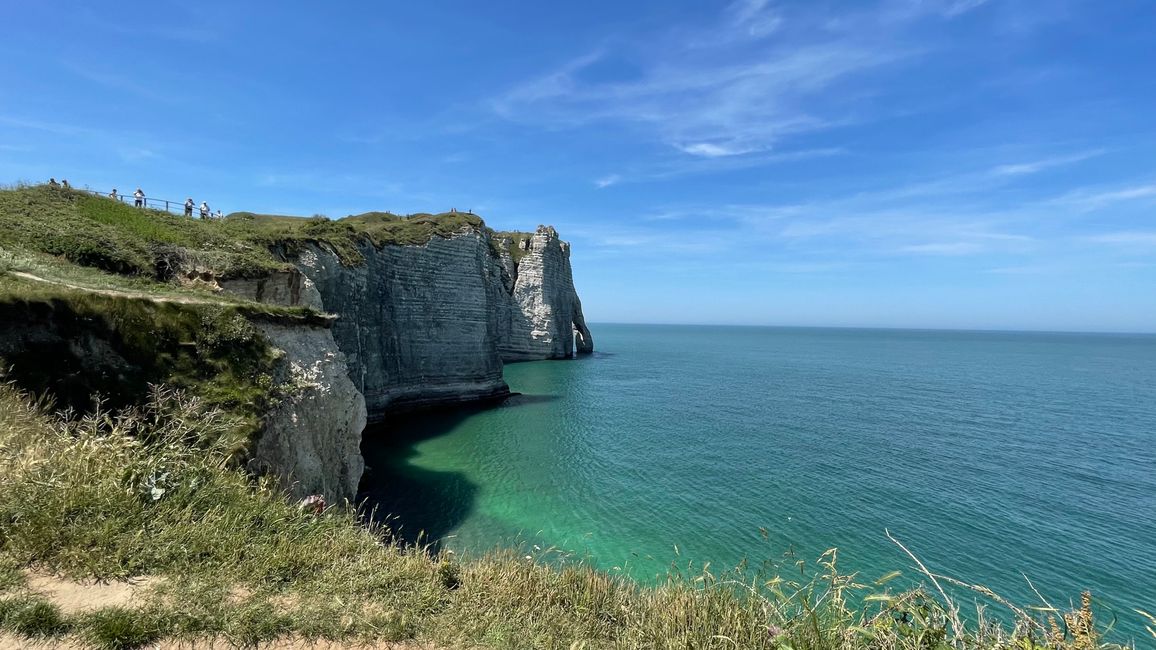 Normandy-Etretat on the cliffs