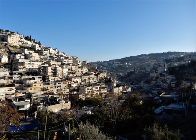 The view from the City of David onto Jerusalem reminds me of the cityscape of Amman