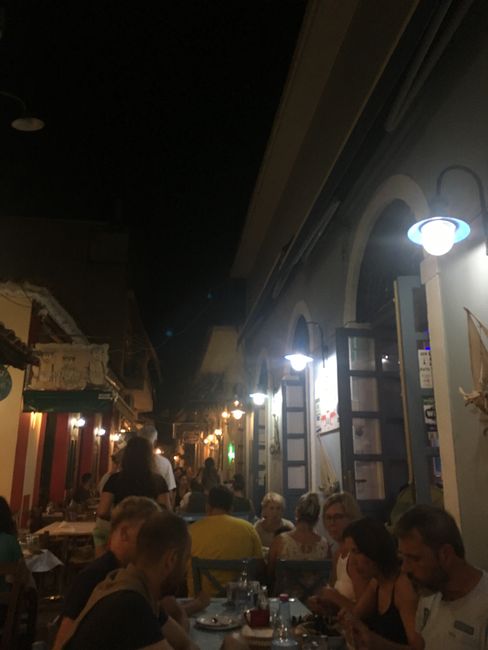 Preveza quay and narrow, culinary streets