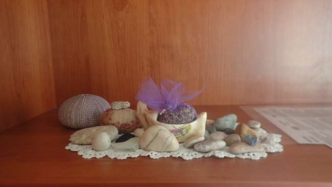 die Steine die ich in Marusici am Strand gesammelt habe haben ein Zu Hause gefunden ;)