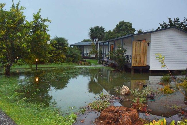Murchison - Motueka: Waiting for cyclone 'Gita'
