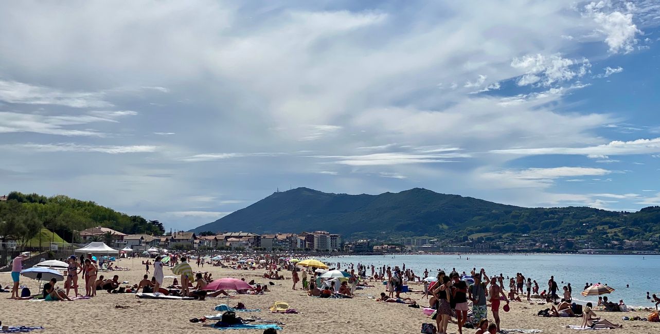 So viele Menschen am großen Strand