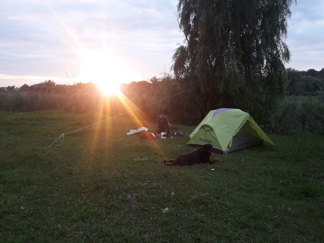 evening camping spot in Lipcani