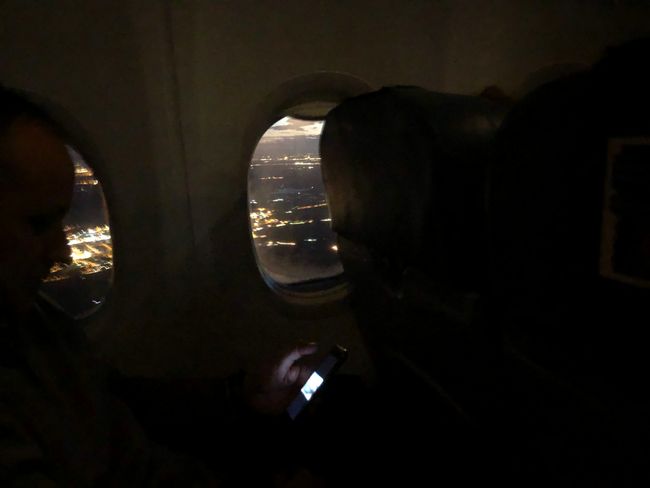 Blick aus dem Fenster )Landeanflug Madrid)