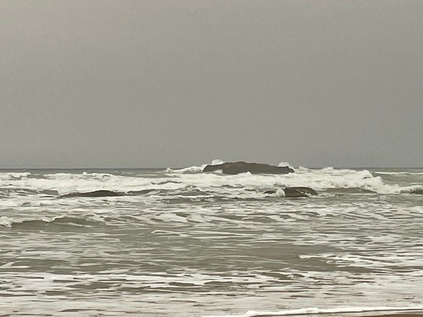Auflaufende Wellen am Strand