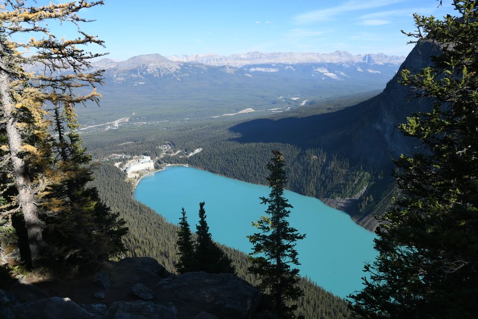 View from Big Beehive of Lake Louise