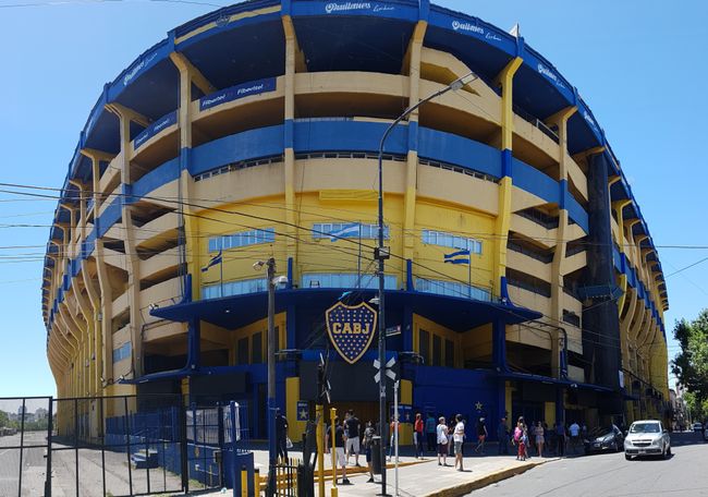 La Bombonera, the stadium of Boca Juniors