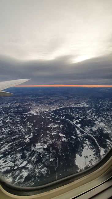 Sonnenaufgang vor Oslo