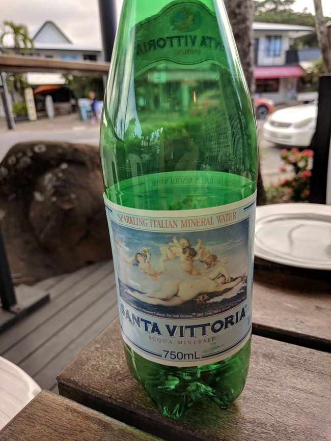 Italienisches Wasser in einer australischen Bar...!?