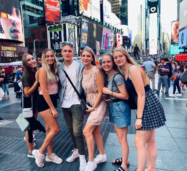 New York with the other Au Pairs