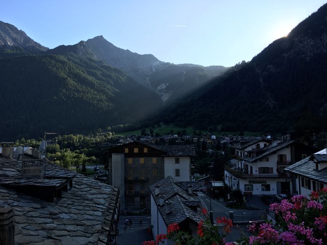 Courmayeur in the morning