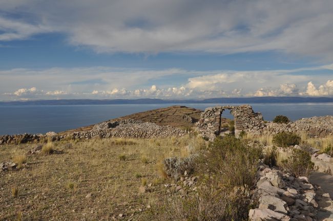 On the highest point of the island, the ruins of Pachamama