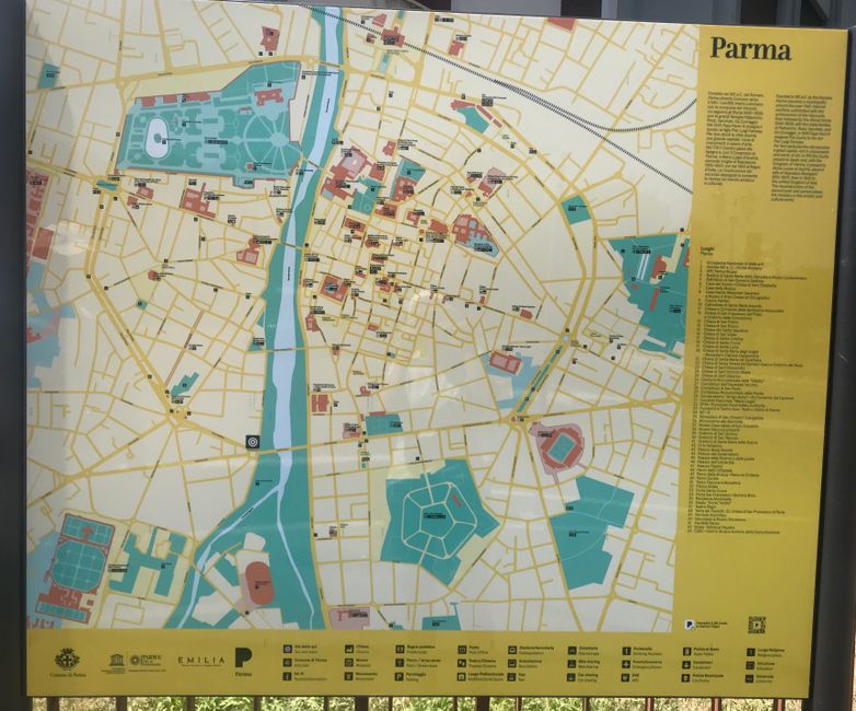 Stadtplan von Parma 