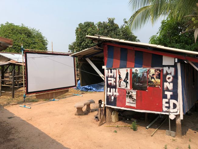 An open-air cinema. Crazy.