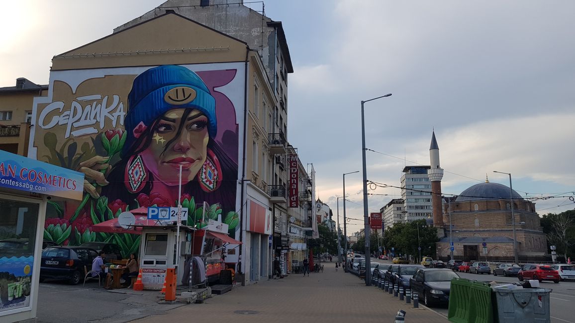 Street art bei Serdica