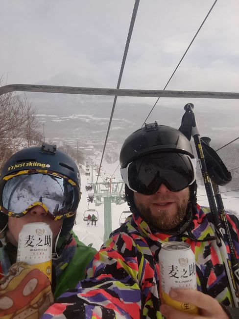 Beer Skiing